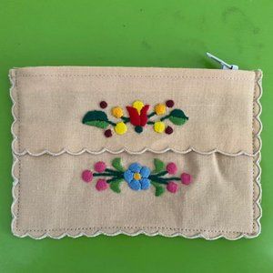 Handmade Hungarian Embroidered coin purse New